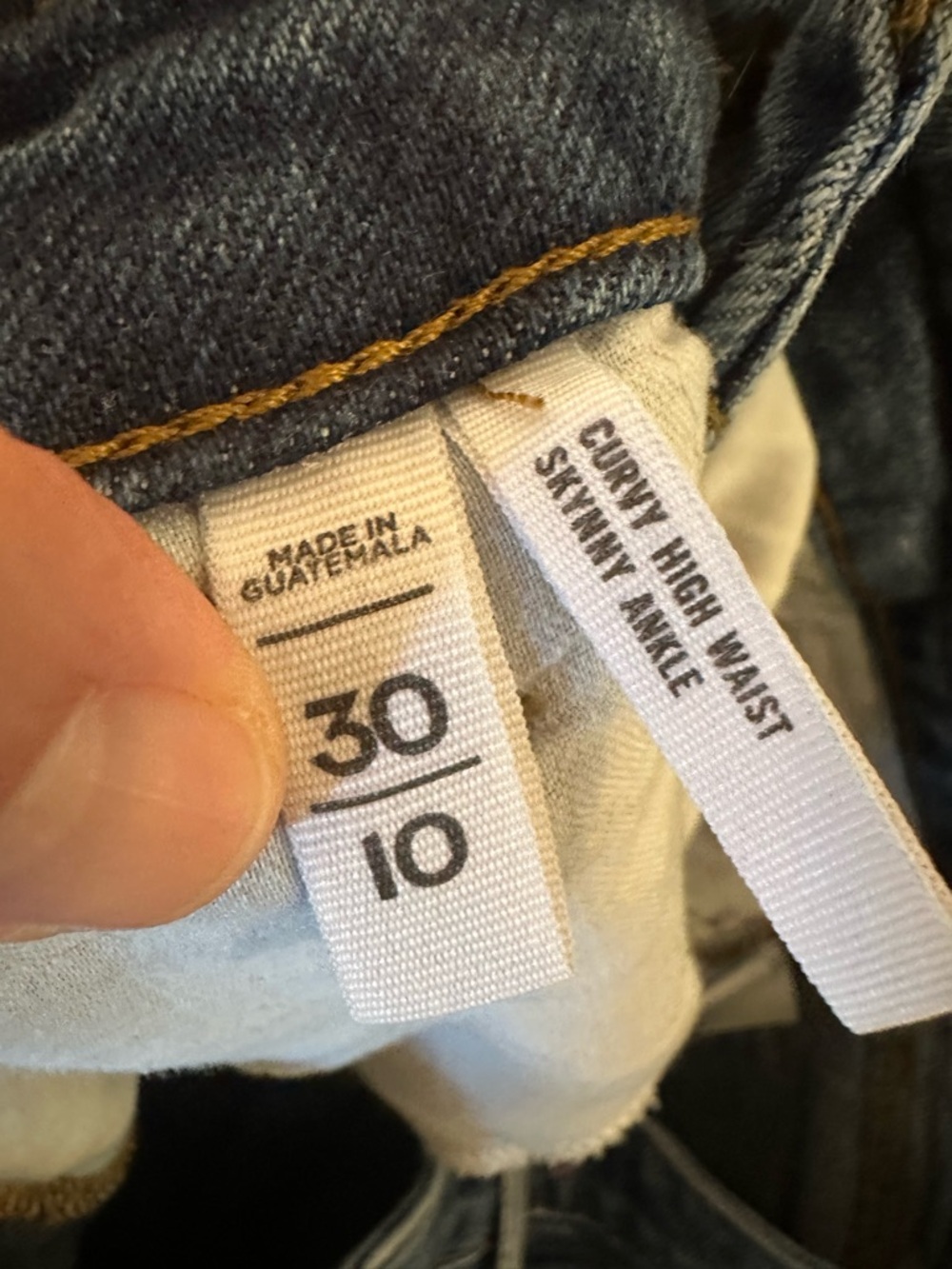 Loft Curvy High Waist Skinny Ankle Jeans - Sz 30